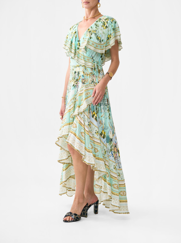 detail Dámské šaty Camilla FRILL SLEEVE LONG DRESS