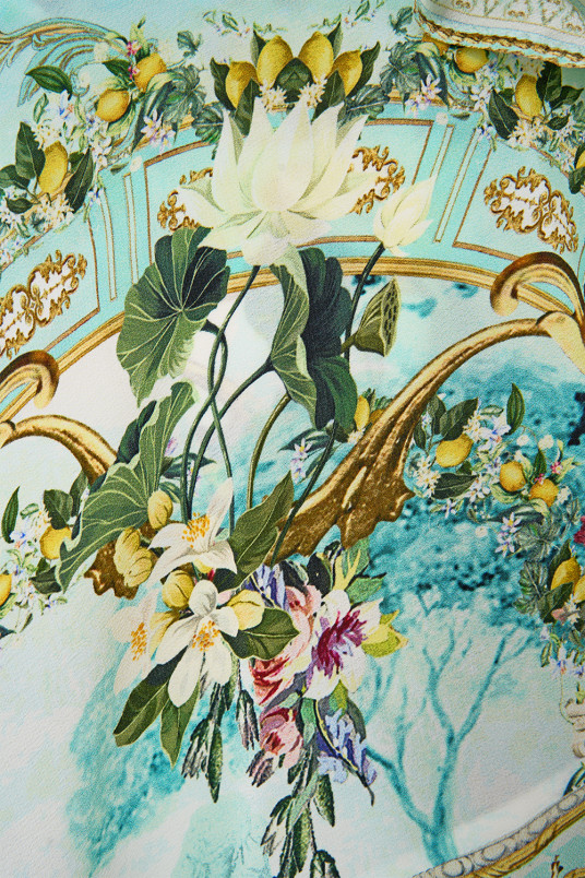 detail Dámské šaty Camilla FRILL SLEEVE LONG DRESS