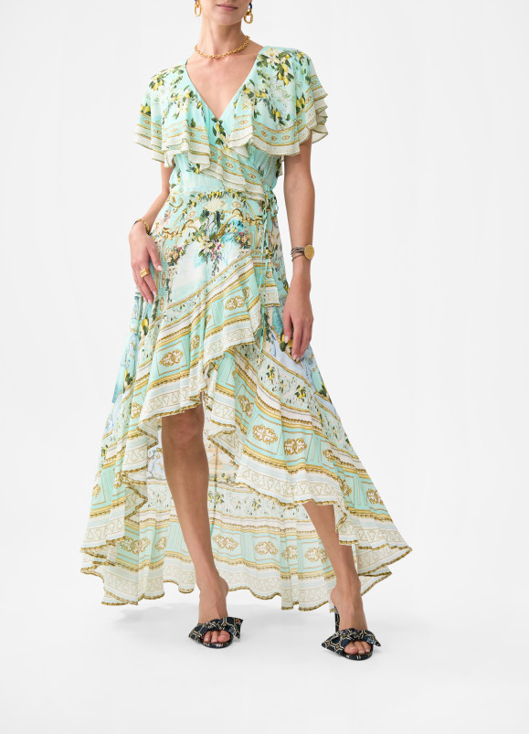 detail Dámské šaty Camilla FRILL SLEEVE LONG DRESS