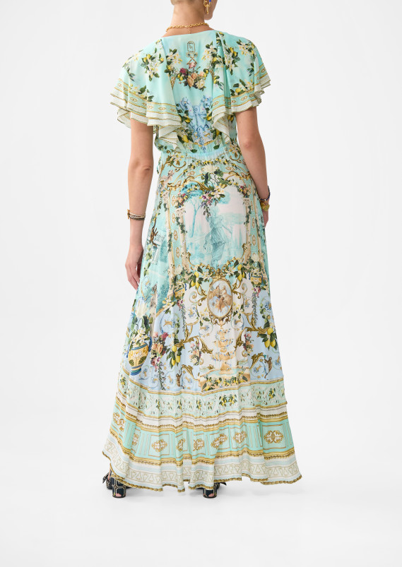 detail Dámské šaty Camilla FRILL SLEEVE LONG DRESS