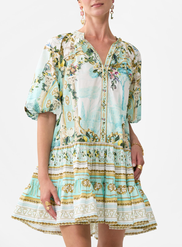 detail Dámské šaty Camilla PUFF SLEEVE SHIRT DRESS