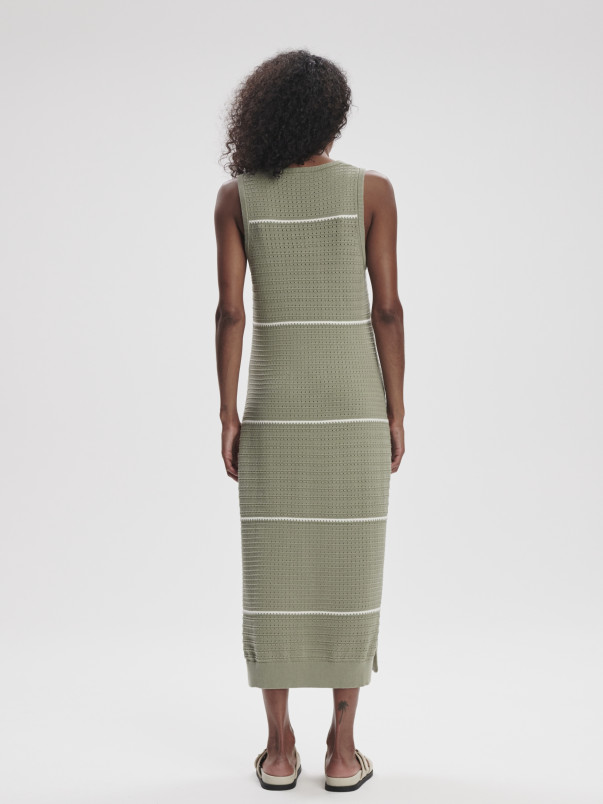 detail Dámské šaty Varley Scott Scoop Neck Midi Dress