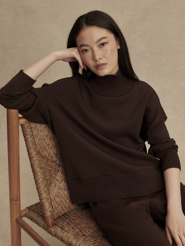 detail Dámská mikina Varley Barker High Neck Sweat