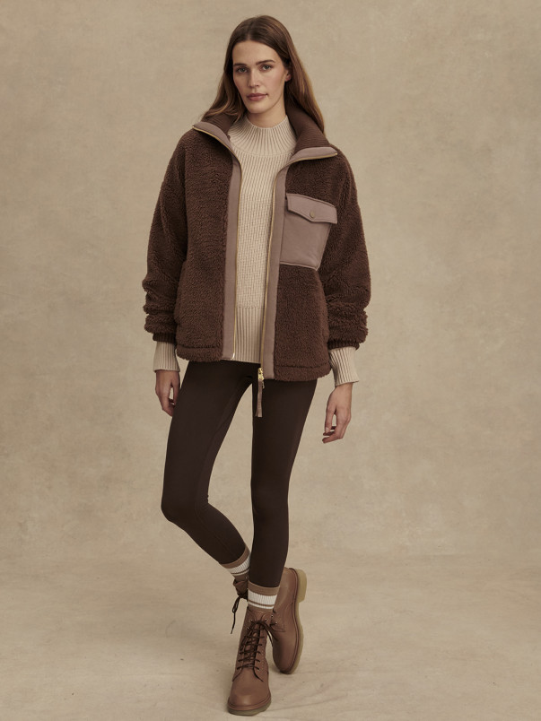 detail Dámská bunda Varley Lowell Sherpa Jacket