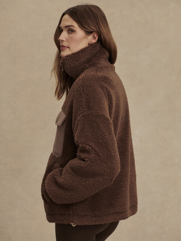 detail Dámská bunda Varley Lowell Sherpa Jacket