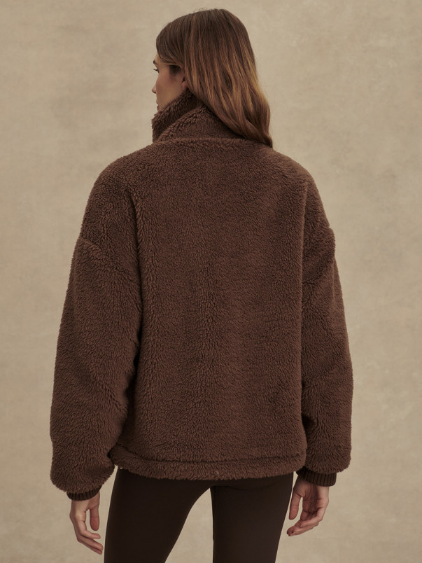 detail Dámská bunda Varley Lowell Sherpa Jacket