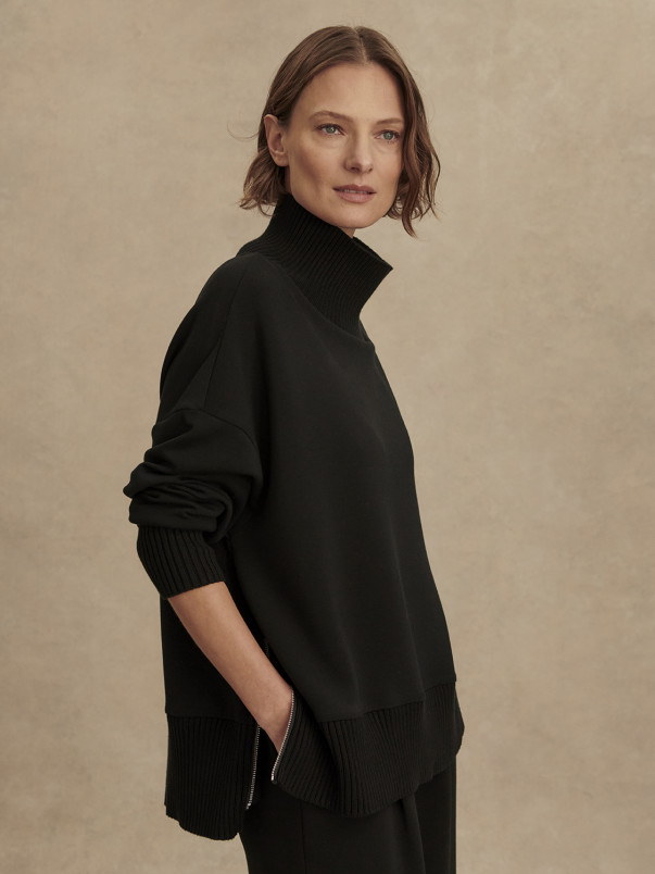 detail Dámský svetr Varley Barker High Neck Sweat
