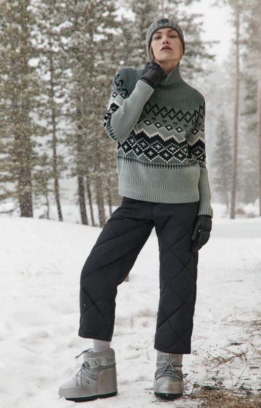 detail Dámský svetr Alp N Rock Leighton Mock Neck Ski Sweater