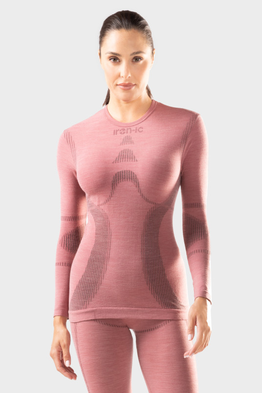 detail Dámské termoprádlo Iron-ic Dámské 40% Merino triko s dlouhým rukávem