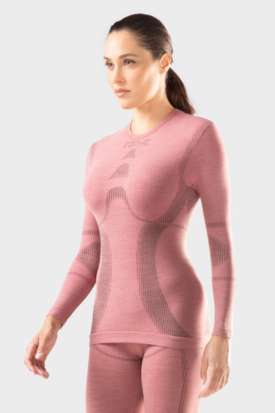 detail Dámské termoprádlo Iron-ic Dámské 40% Merino triko s dlouhým rukávem