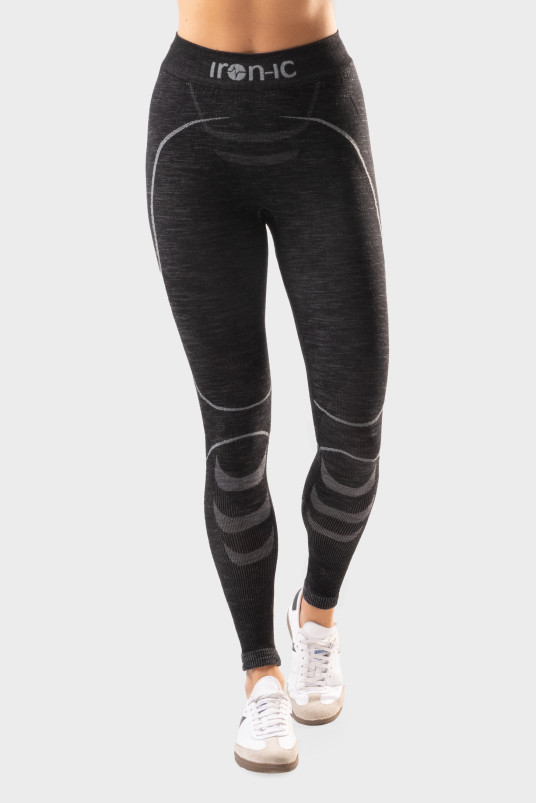 detail Dámské termoprádlo Iron-ic Dámské 70% Merino dlouhé legíny
