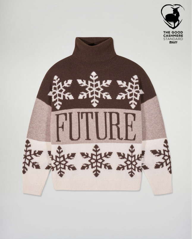 detail Dámský svetr FROM FUTURE PULL COL ROULE