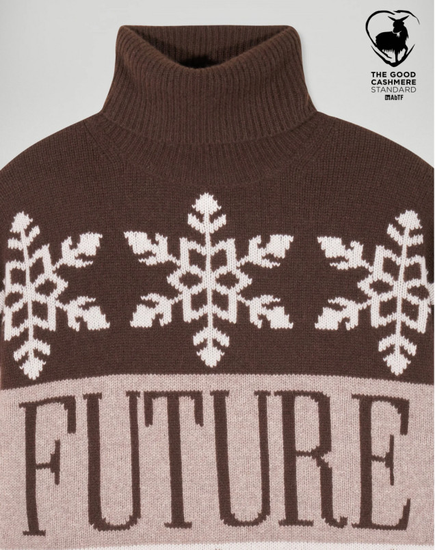 detail Dámský svetr FROM FUTURE PULL COL ROULE