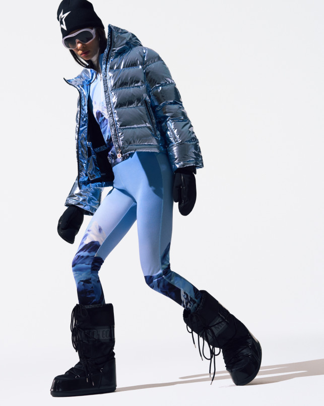 detail Dámské legíny Perfect Moment printed base layer leggings