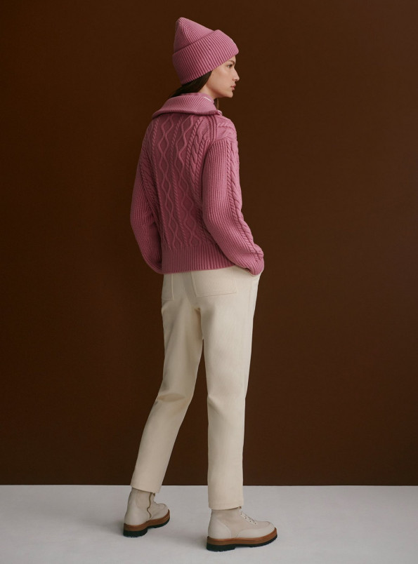 detail Dámská mikina Varley Didi Relaxed Cable Half Zip