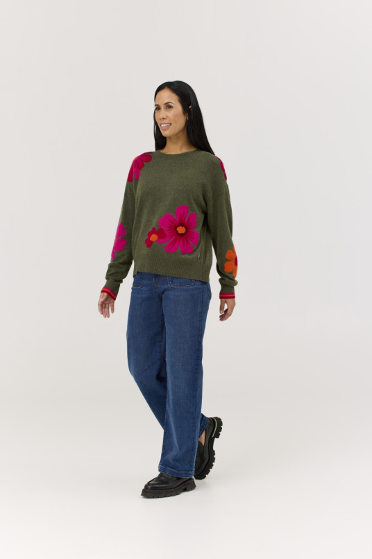 detail Dámský svetr Krimson Klover Poppy Sweater