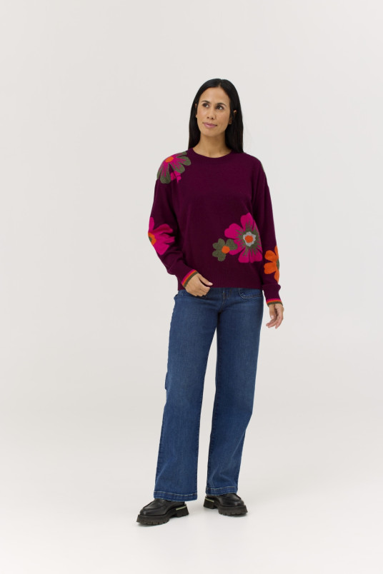 detail Dámský svetr Krimson Klover Poppy Sweater