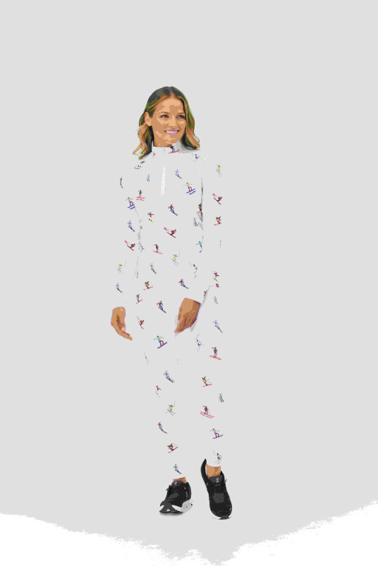 detail Dámský rolák krimson klover Multi Skiers Top