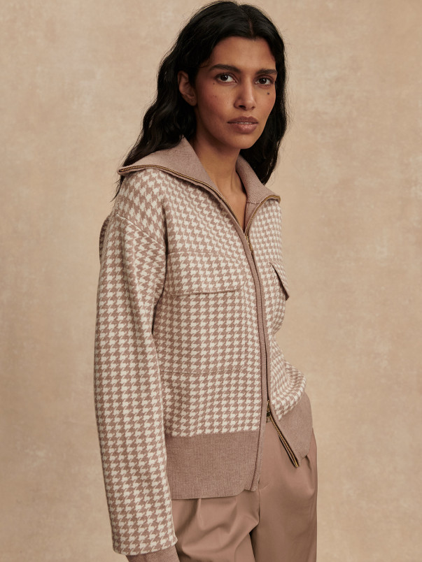 detail Dámská bunda Varley Ablett Jacquard Knit Jacket