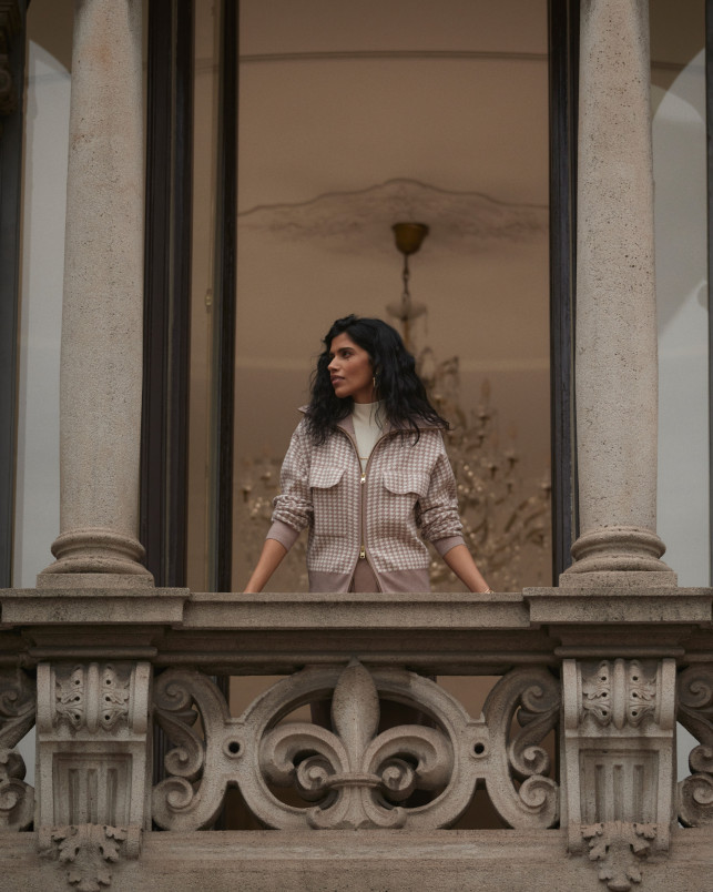 detail Dámská bunda Varley Ablett Jacquard Knit Jacket