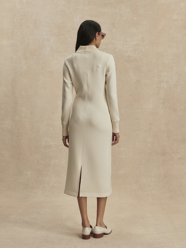 detail Dámské šaty Varley Bree Half Zip Midi Dress