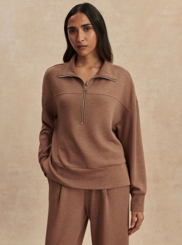 detail Dámská mikina Varley Kayleigh Half Zip Sweat