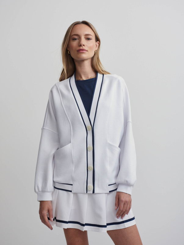 detail Dámský svetr Varley Decker Off Court Cardigan