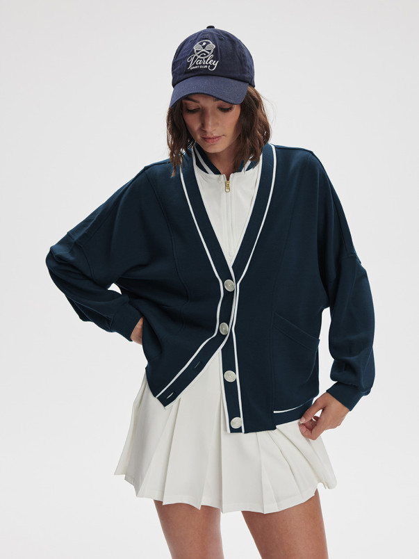 detail Dámský svetr Varley Decker Off Court Cardigan