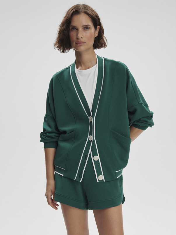 detail Dámský svetr Varley Decker Off Court Cardigan