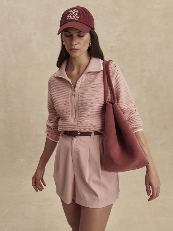 detail Dámský svetr Varley Morwenna Half Zip Knit