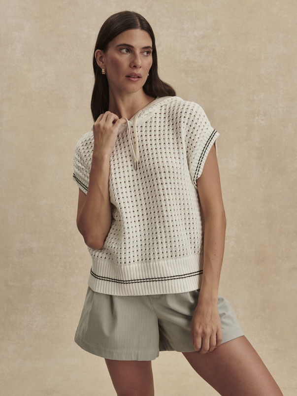 detail Dámský svetr Varley Vittoria Knit Hoodie