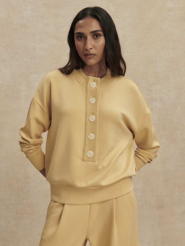 detail Dámská mikina Varley Reena Button Front Sweat