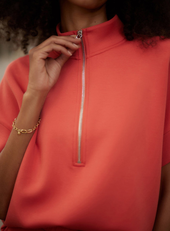 detail Dámská mikina Varley Ritchie Short Sleeve Sweat