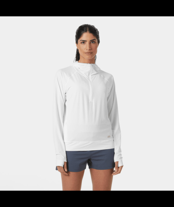 detail Dámská mikina Helly Hansen W SHINE SOLEN 1/2 ZIP HOODIE