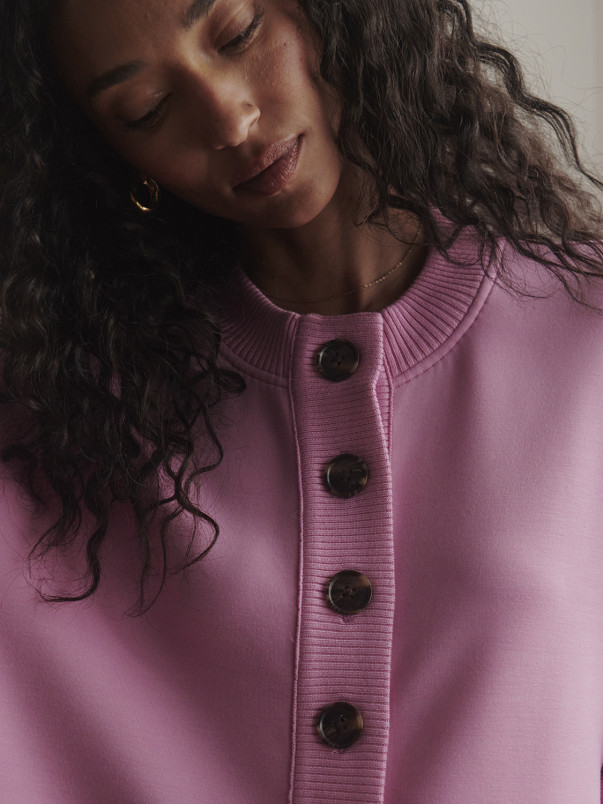 detail Dámská mikina Varley Reena Button Front Sweat