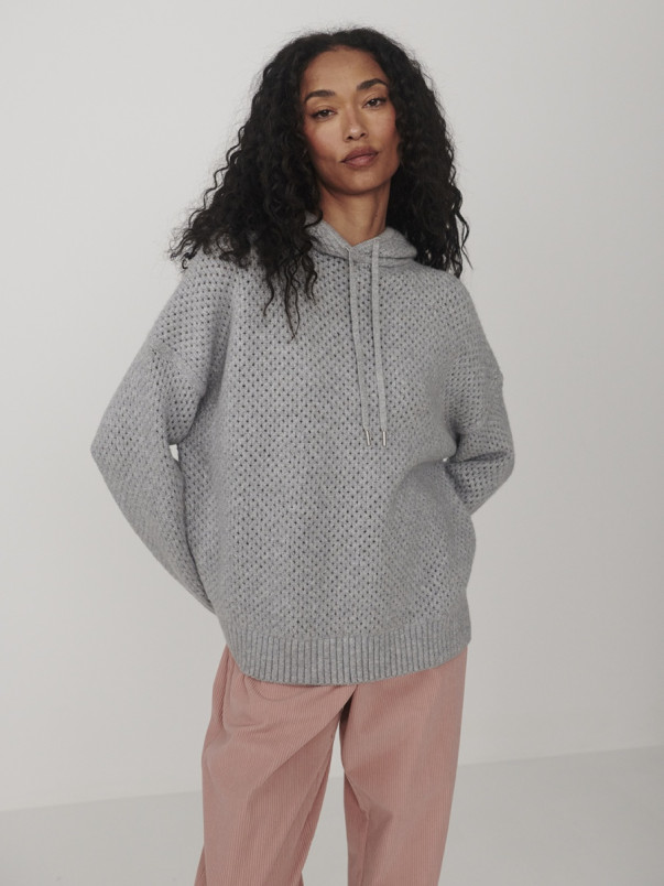 detail Dámská mikina Varley Melchie Relaxed Knit Hoodie