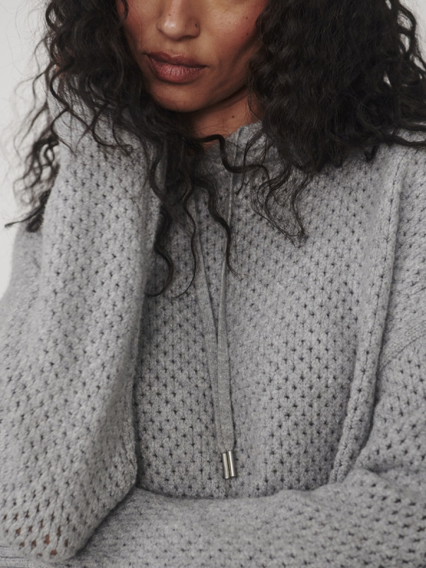 detail Dámská mikina Varley Melchie Relaxed Knit Hoodie