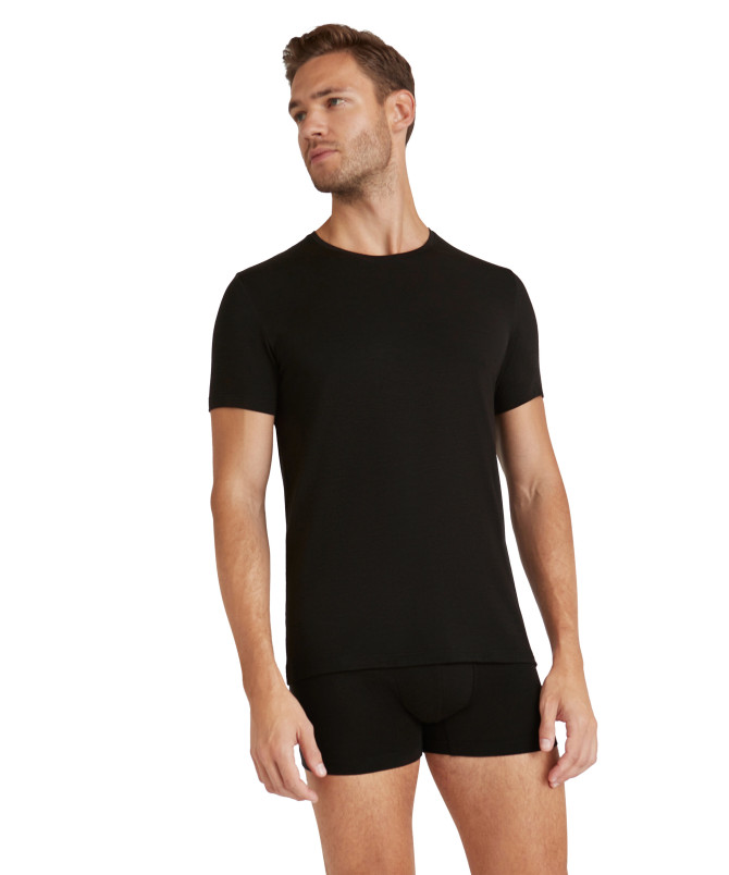 detail Pánské tričko FALKE UW Crew Neck Shirt WO/CLY m