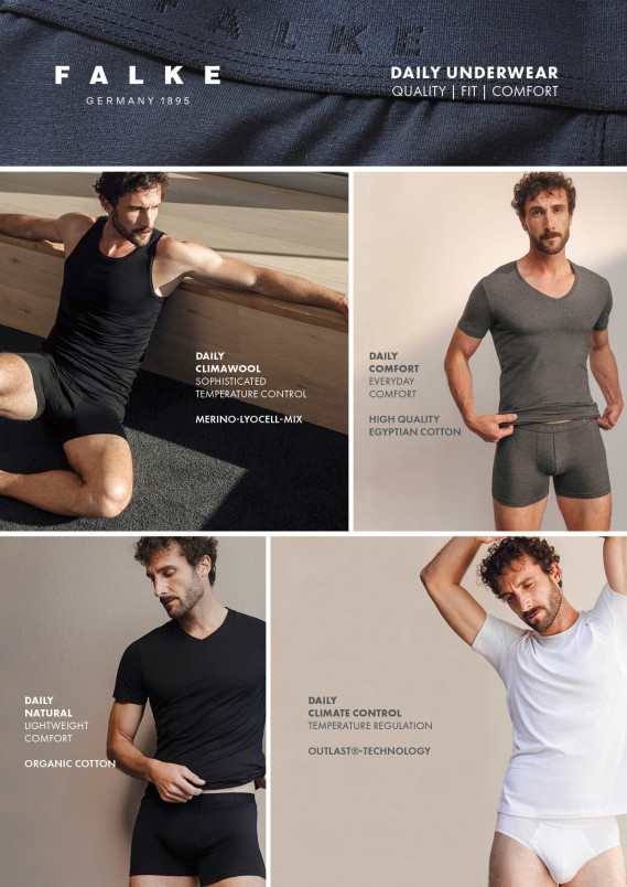 detail Pánské BOXERKY FALKE UW Boxer-Briefs WO/CLY m