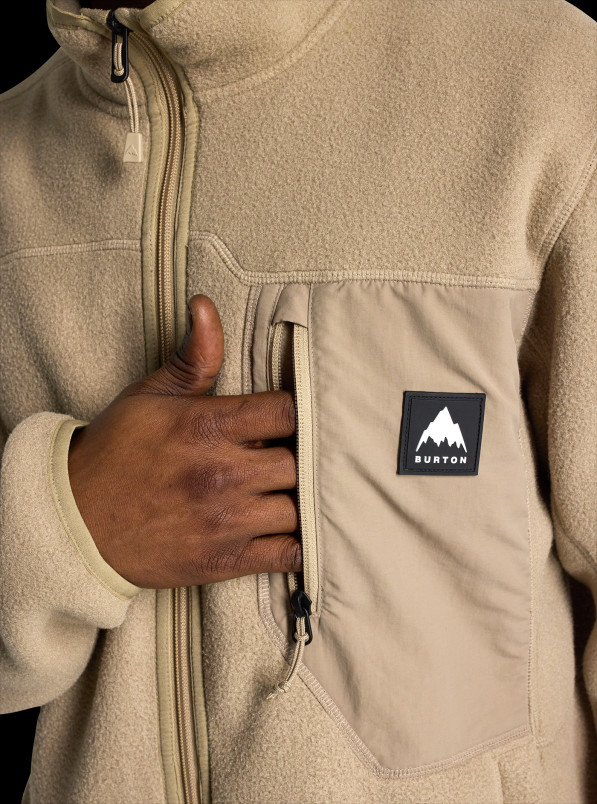 detail Pánská bunda Burton Cinder Full-Zip Fleece