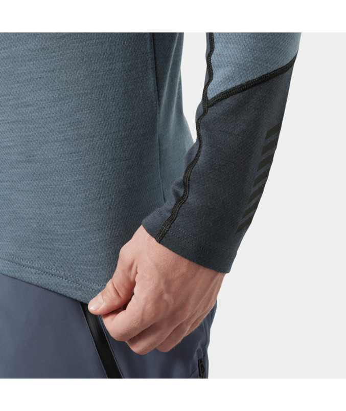 detail Pánské tričko Helly Hansen LIFA MERINO MIDWEIGHT CREW