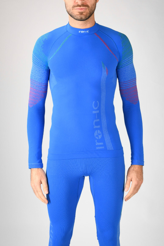 detail Pánské termoprádlo Iron-ic Pánské lyžařské triko s dlouhým rukávem