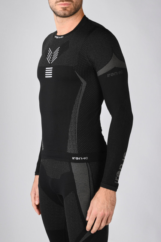 detail Pánské termoprádlo Iron-ic Inovované pánské thermo triko s dlouhým rukávem
