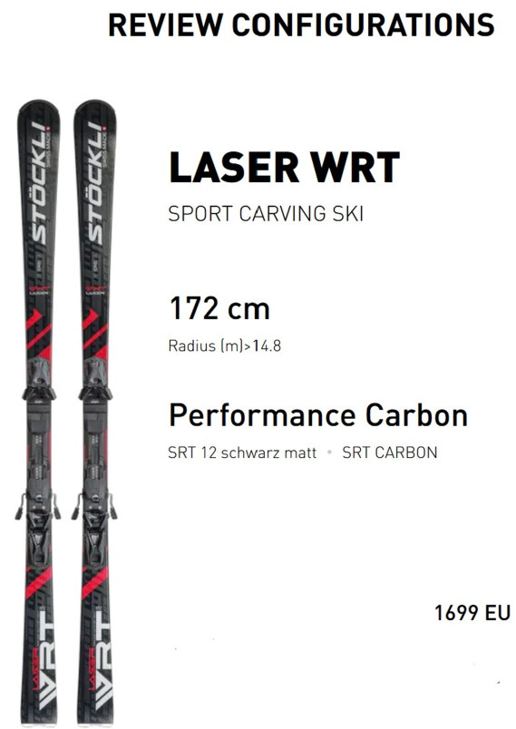 detail Unisex SJEZDOVÉ LYŽE Stöckli SET: Stöckli Laser WRT, SRT Carbon D20, SRT 12