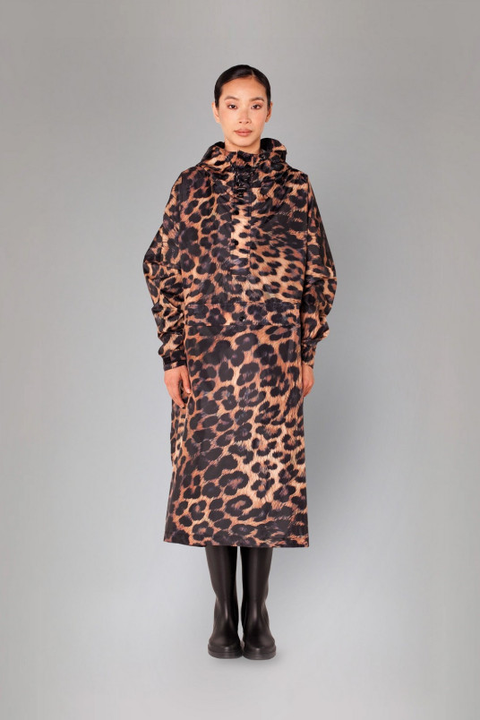 detail Rainkiss Dark Leopard - Rain Poncho