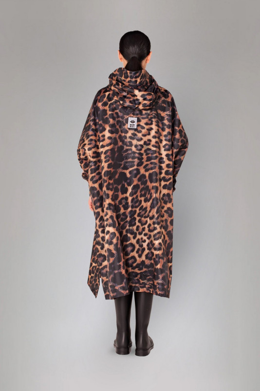 detail Rainkiss Dark Leopard - Rain Poncho