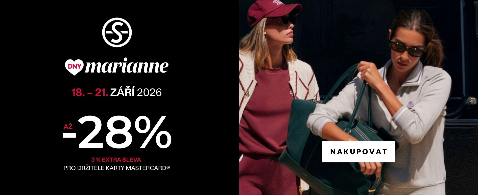 Dny Marianne jsou tady! Az -28% i na podzimni novinky.